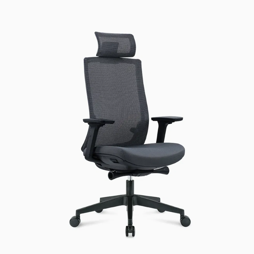 Premium High-Back Ergonomic Mesh Office Chair with Headrest – Adjustable Executive Work Chair