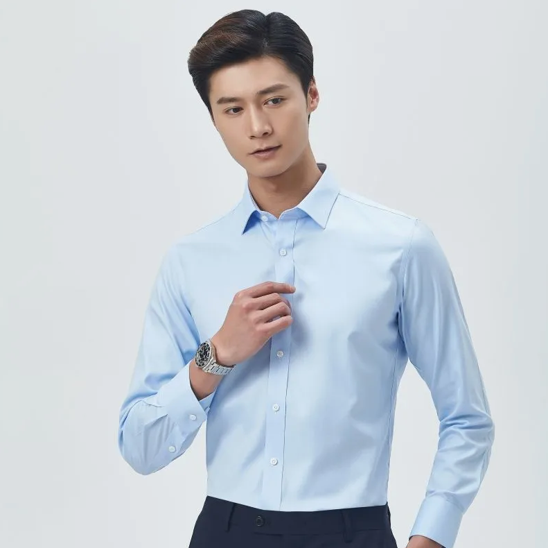 Men's Bamboo-Linen Long Sleeve Shirt – Breathable Everyday Comfort for All-Day Wear
